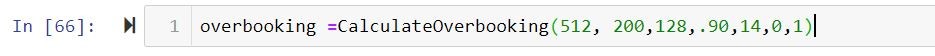 Overbooking Calculation image